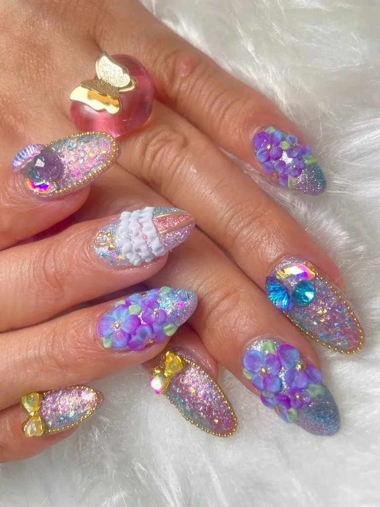 お客様にお喜び頂いたネイルアートです✨